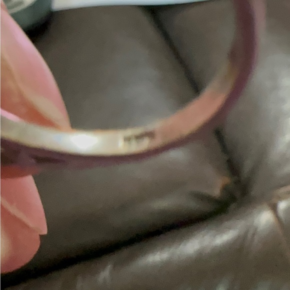 Onyx and diamond sterling silver ring. Size 7.5 - Picture 9 of 12